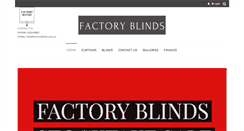 Desktop Screenshot of factoryblinds.com.au